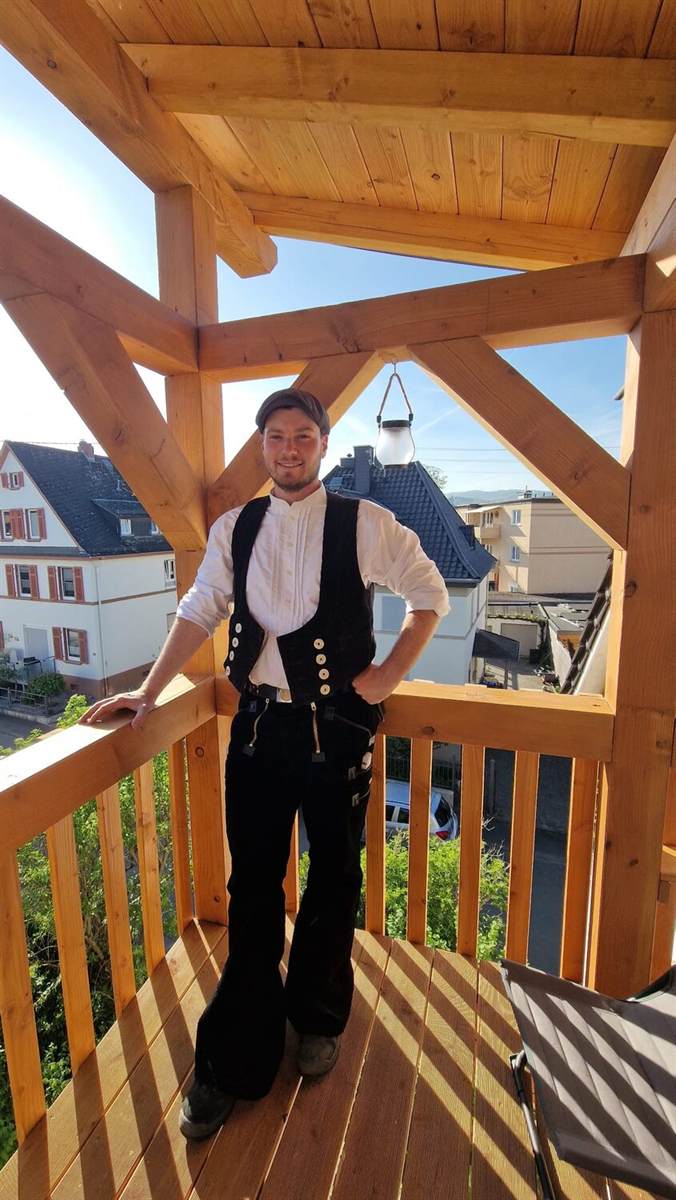 Eros Masi, gelernter Zimmerer aus Eltville am Rhein
